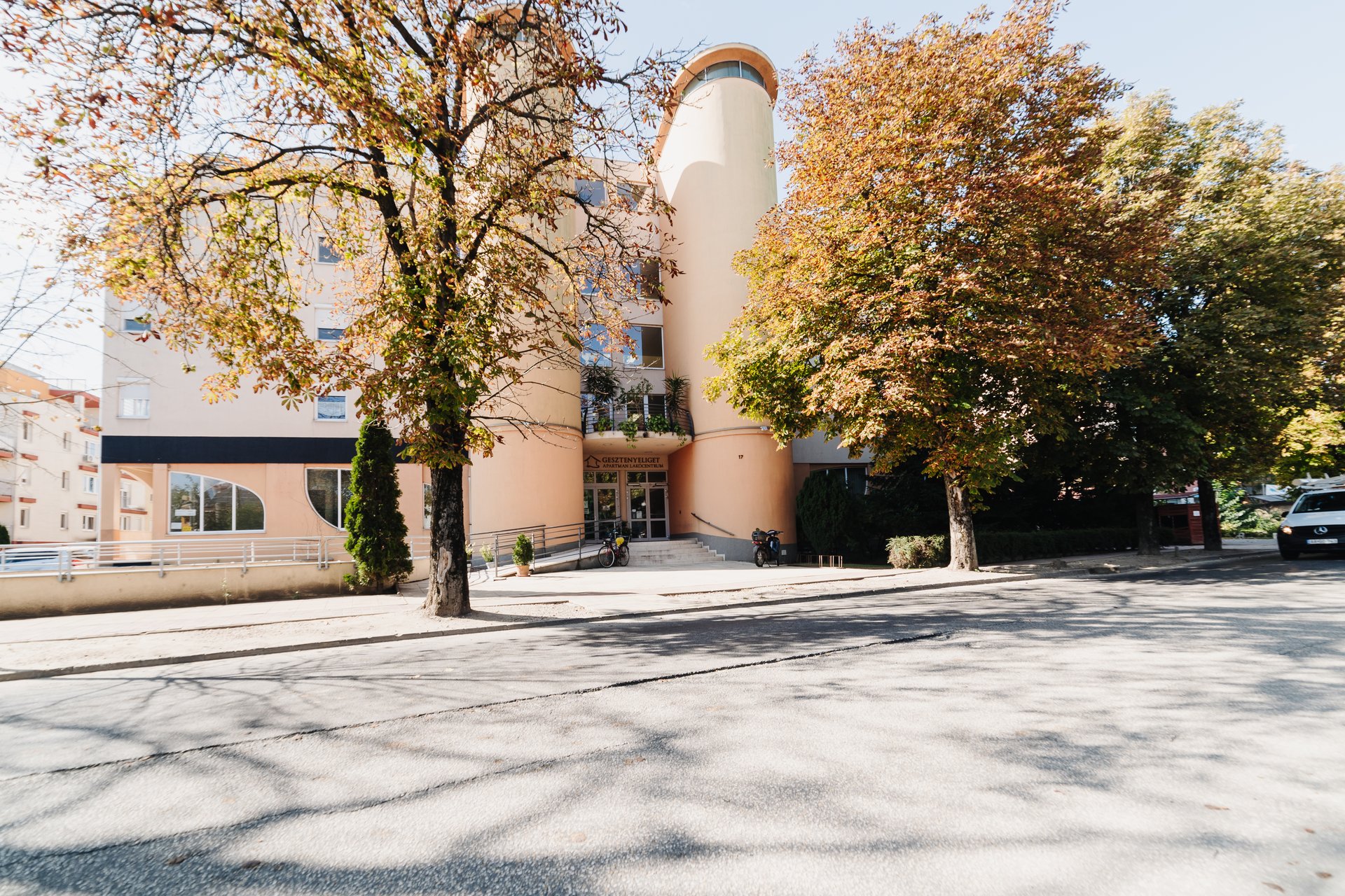 Friss gesztenyelevél természetes fényben